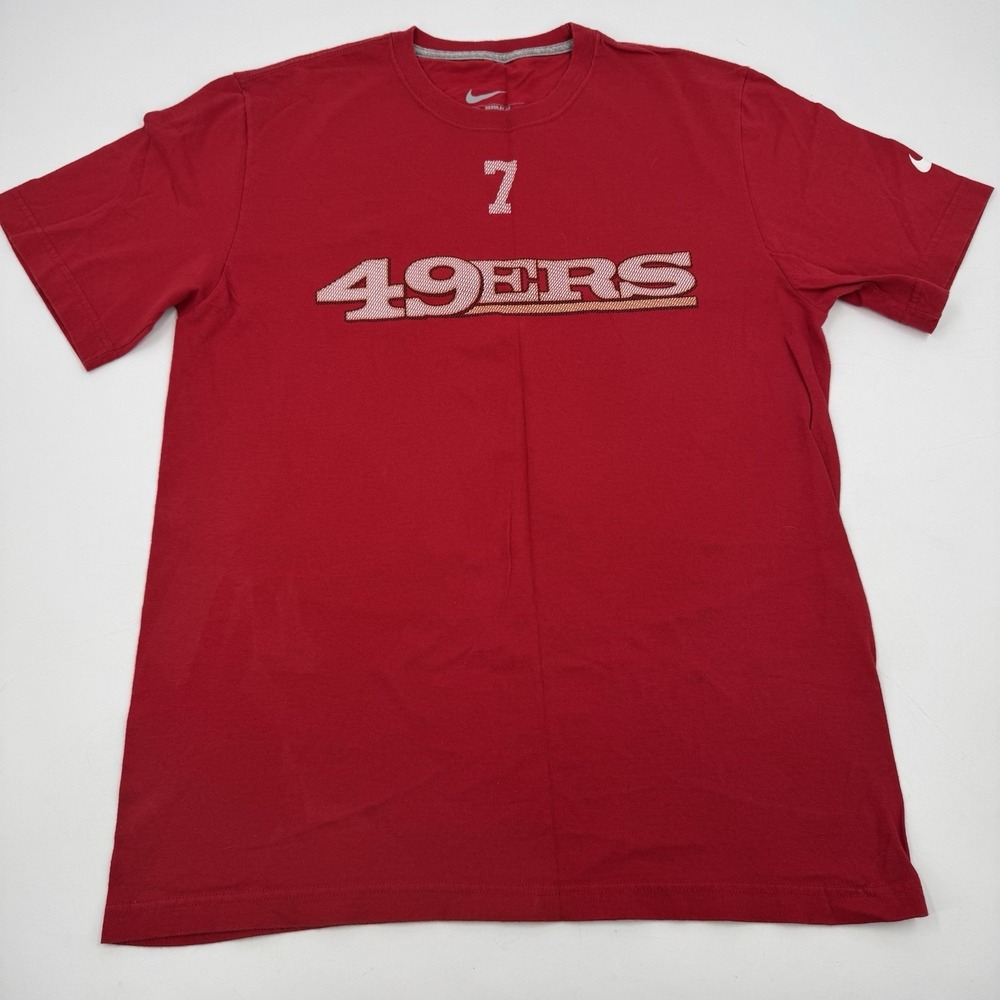 Original Red‎ SAN FRANCISCO 49ers #7 Colin Kaepernick T Shirt Large NIKE